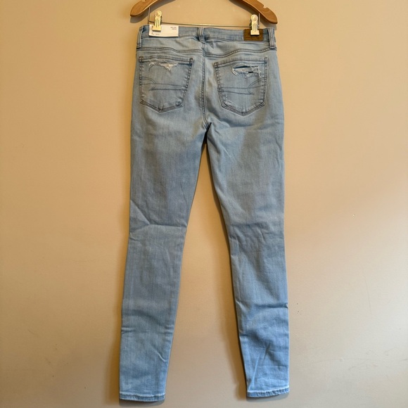 American Eagle Next-Level Stretch High-Rise Ripped Jegging - Picture 5 of 7